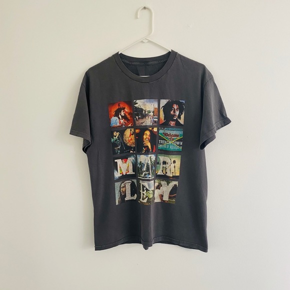 Vintage Other - Vintage 90s Bob Marley Home of Reggae Tee Large